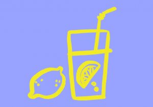 drawing of a glass of lemonade